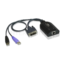 Модуль удлинителя, DVI+KBD+MOUSE USB 2.0+AUDIO, для подкл. DVI USB virtual media KVM adapter cable