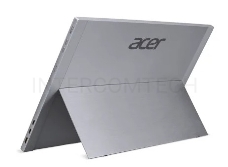 Монитор 15,6'' ACER PM168QKTsmiuu   OLED     UltraThin Silver 10 point MultiTouch, 16:9, OLED, 3840x2160, 1ms, 400cd, 60Hz, 1xMiniHDMI + 2xType-C(20W), 1Wx2,  HDR 400, Delta E<2