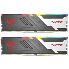 Память DDR5 2x32Gb 5200MHz Patriot PVVR564G520C40K Viper Venom RGB RTL Gaming PC5-41600 CL40 DIMM 288-pin 1.35В с радиатором Ret