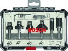 Набор фрез по дер. Bosch 2607017469 d(посад.)=8мм (фрезеры) (упак.:6шт)