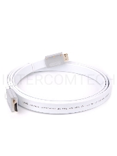 Кабель HDMI 19M/M ver 2.0, 1.8M, AOpen <ACG568F-S-1.8M> серебряно-белый Flat