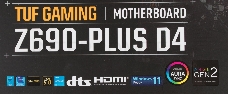 Материнская плата ASUS TUF GAMING Z690-PLUS D4, Soc-1700 Intel Z690 4xDDR4 ATX AC`97 8ch(7.1) 2.5Gg RAID+HDMI+DP