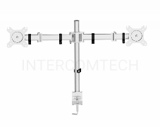 Кронштейн для мониторов Cactus CS-VM-D29-AL серебристый 13-27 макс.8кг настольный поворот и наклон