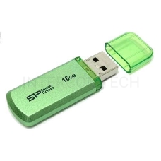 Флеш Диск Silicon Power 16Gb Helios 101 SP016GBUF2101V1N USB2.0 зеленый