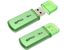 Флеш Диск Silicon Power 16Gb Helios 101 SP016GBUF2101V1N USB2.0 зеленый