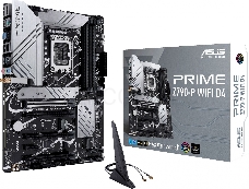 Материнская плата ASUS PRIME Z790-P WIFI D4, LGA1700, Z790, 4*DDR4, DP+HDMI, SATA3 + RAID, Audio, Gb LAN, USB 3.2, USB 2.0, COM*1 header (w/o cable), ATX; 90MB1DB0-M0EAY0