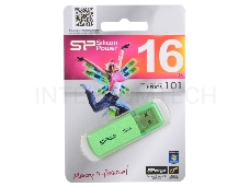 Флеш Диск Silicon Power 16Gb Helios 101 SP016GBUF2101V1N USB2.0 зеленый