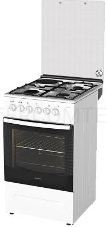 Плита комбинированная DARINA F KM341 323 W, 50х56см, 3 газ. конфорки + 1 эл. горелка, эл. духовка