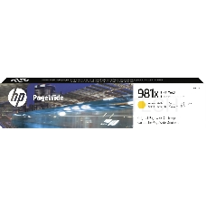 Картридж HP 981X желтый увеличенной емкости для HP Color PageWide Ent Flow MFP 586, 566 10 000 стр.