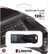 Флеш Диск Kingston 128Gb DataTraveler Exodia Onyx DTXON/128GB USB3.2 черный