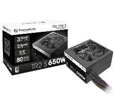 Блок питания Thermaltake ATX 650W TR2 S TRS-650AH2NK 80+ (24+4+4pin) APFC 120mm fan 5xSATA RTL