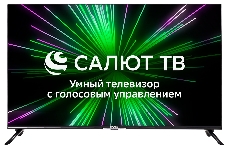 Телевизор LED Hyundai 43 H-LED43BU7000 Салют ТВ Frameless черный 4K Ultra HD 60Hz DVB-T DVB-T2 DVB-C DVB-S DVB-S2 USB WiFi Smart TV