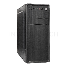 Корпус Miditower ExeGate XP-401-400W-12 (ATX, БП XP400 с вент. 12см, 2*USB, аудио, черный)