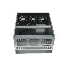 Корпус для майнинга Exegate EX270770RUS Pro 6-470 <без БП, 2*USB, 3*fan 120мм, места под: 6 видеокарт, 2 БП>