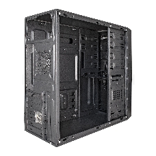 Корпус Miditower ExeGate XP-401-400W-12 (ATX, БП XP400 с вент. 12см, 2*USB, аудио, черный)