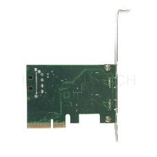 Контроллер ExeGate EXE-313 PCI-Ex4, 2*USB3.1 Type-C ext, разъем доп.питания (OEM)