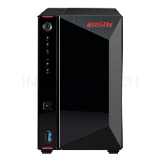 Сетевое хранилище ASUSTOR AS5202T 2-Bay NAS/Media player/Intel Celeron J4005 2.0GHz up to 2.7GHz (Dual-Core ), 2GB SO-DIMM DDR4, noHDD(HDD,SSD),/2x 2,5Gb (LAN)/3xUSB3.2,HDMI/4ip camera license ; 90IX0171-BW3S10