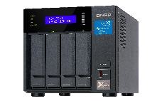 Сетевое хранилище без дисков SMB QNAP TVS-472XT-PT-4G 4-Bay NAS, Intel Pentium Gold G5400T 2-core 3.1 GHz processor, 4GB DDR4 RAM (max 32GB RAM), 4x 2.5