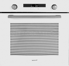 Встраиваемая электрическая духовка Weissgauff EOM 731 PDW, 60 см, 595 х 565 х 595 мм, 72 л, паровая очистка, белый