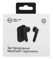 Гарнитура вкладыши Redline BHS-22 черный беспроводные bluetooth (в ушной раковине)