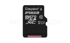 Флеш карта microSDHC 256GB microSDXC Class10 Kingston <SDCS2/256GBSP> UHS-I Canvas Select up to 100MB/s без адапт