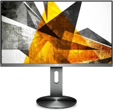 МОНИТОР 27 AOC U2790PQU Gray с поворотом экрана (IPS, 3840x2160, 5 ms, 178°/178°, 350 cd/m, 50M:1, +HDMI, +HDMI 2.0, +D