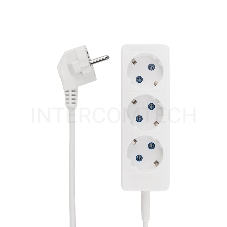 Удлинитель PROconnect STANDARD 3 гнезда, 5 м, 2х0.75 мм², б/з, белый