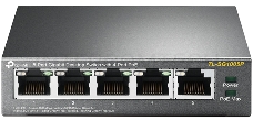 Коммутатор TP-Link SMB  TL-SG1005P 5-портовый гигабитный настольный коммутатор с 4 портами PoE SMB 56W