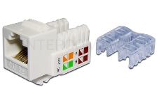 Модуль RJ45, кат.5е, белый