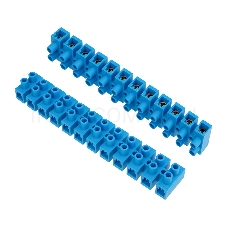 Клеммная винтовая колодка KВ-40 25-40, ток 100 A, полиэтилен синий REXANT (10 шт./уп.)