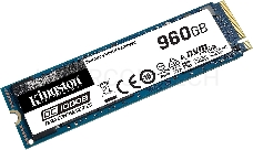 Твердотельный накопитель Kingston 960GB DC1000B M.2 2280 NVMe R/W 3400/925MB/s IOPs 199 000/25 000, 1095 TBW, DWPD 0.6 (5 лет)