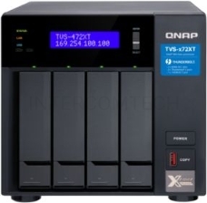 Сетевое хранилище без дисков SMB QNAP TVS-472XT-PT-4G 4-Bay NAS, Intel Pentium Gold G5400T 2-core 3.1 GHz processor, 4GB DDR4 RAM (max 32GB RAM), 4x 2.5/3.5 SATA HDD/SSD + 2x M.2 PCIe  SSD slot, 2xGbE LAN, 1 x 10GBase-T, 2 x Thunderbolt 3 port