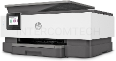 МФУ струйный HP OfficeJet 8023 (1KR64B), принтер/сканер/копир, A4 Duplex WiFi USB RJ-45 черный/белый