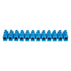 Клеммная винтовая колодка KВ-40 25-40, ток 100 A, полиэтилен синий REXANT (10 шт./уп.)
