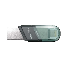 Флеш Диск Sandisk 128Gb iXpand Flip SDIX90N-128G-GN6NE USB3.1 зеленый/серебристый