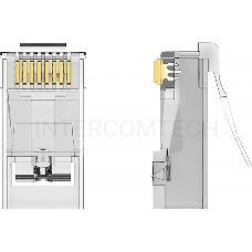 Коннектор Vention RJ45 (8p8c), FTP, cat. 5e, под витую пару, экранированный (50шт.)