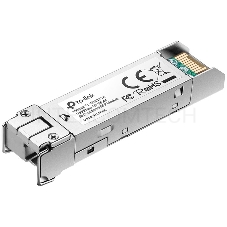 Модуль SFP TP-Link 1000Base-BX WDM Bi-Directional SFP module, TX: 1550 nm and RX: 1310 nm, 1 LC Simplex port , up to 2 km transmission distance in 9/125 μm SMF (Single-Mode Fiber), Supports Digital Diagnostic Monitoring (DDM).