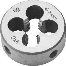 Плашка ЗУБР 4-28022-10-1.5  МАСТЕР круглая ручная М10x1.5