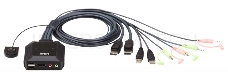 Переключатель ATEN 2 PORT USB DP KVM SWITCH.