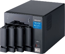 Сетевое хранилище без дисков SMB QNAP TVS-472XT-PT-4G 4-Bay NAS, Intel Pentium Gold G5400T 2-core 3.1 GHz processor, 4GB DDR4 RAM (max 32GB RAM), 4x 2.5/3.5 SATA HDD/SSD + 2x M.2 PCIe  SSD slot, 2xGbE LAN, 1 x 10GBase-T, 2 x Thunderbolt 3 port