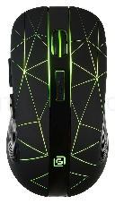 Мышь Оклик 976GW черный оптическая (1600dpi) беспроводная USB (6but)
