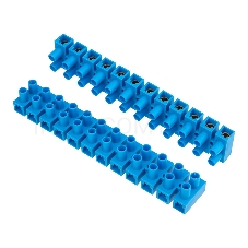 Клеммная винтовая колодка KВ-35 10-35, ток 80 A, полиэтилен синий REXANT (10 шт./уп.)