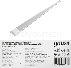 Светильник светодиодный GAUSS 144125236 ДПО-36w 4000K,3000Лм,1209х75х25, IP20