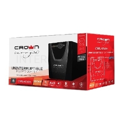 Источник бесперебойного питания Crown CMU-650X (600ВА/300 Вт; Off-Line; 1хEuro+1хIEC-320 резервным питанием и фильтрацией; 12V/7AH х 1; пластик)