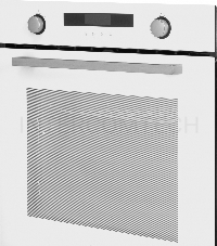 Встраиваемая электрическая духовка Weissgauff EOM 731 PDW, 60 см, 595 х 565 х 595 мм, 72 л, паровая очистка, белый