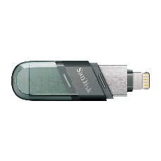 Флеш Диск Sandisk 128Gb iXpand Flip SDIX90N-128G-GN6NE USB3.1 зеленый/серебристый