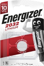Батарейка Energizer CR2032 BL1 Lithium 3V (1/10/140)