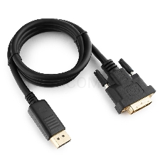 Кабель DisplayPort-DVI Gembird/Cablexpert  1м, 20M/19M, черный, экран, пакет(CC-DPM-DVIM-1M)