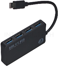 Хаб VCOM USB3.1 Type-CM --> 4*USB3.0 (F)