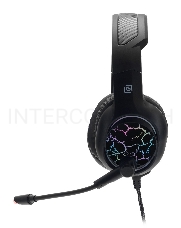 Наушники с микрофоном Oklick HS-L930G SNORTER черный/синий 2м мониторные USB оголовье (HS-L930G)